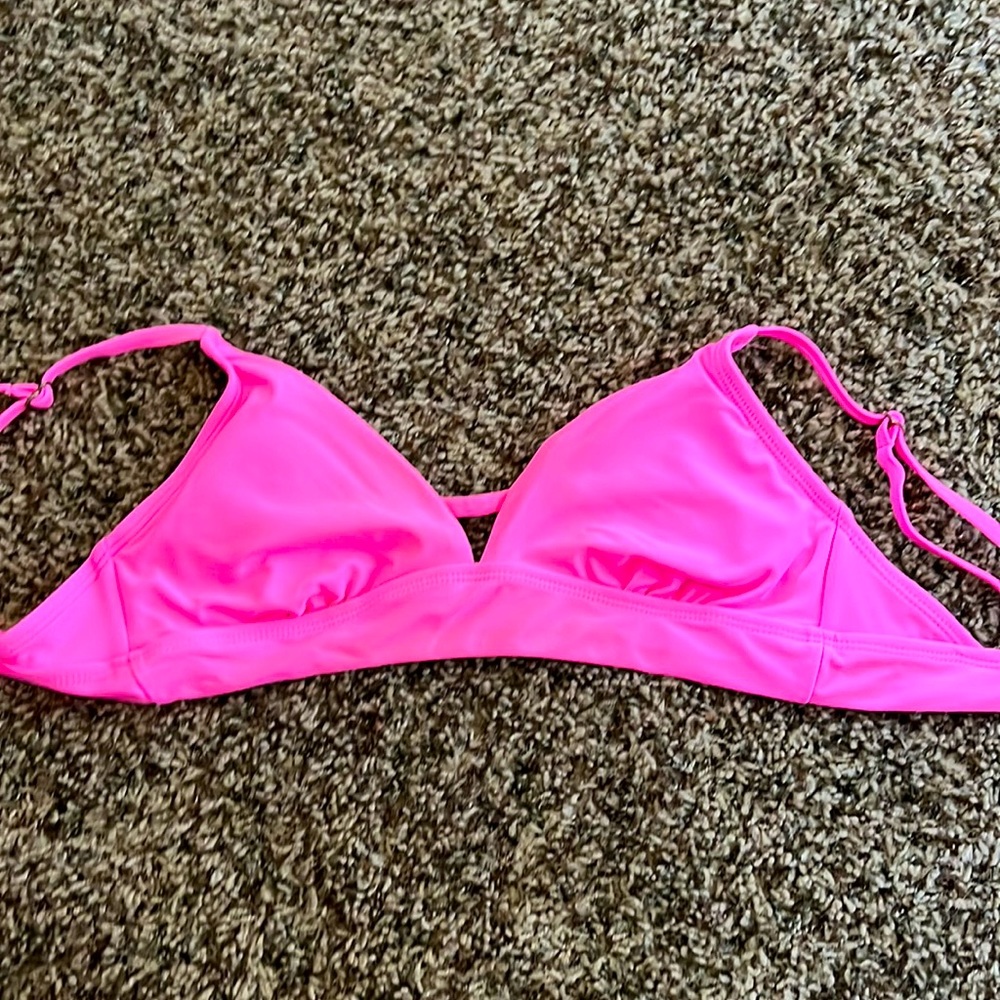 Hot pink bikini top